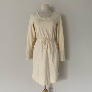 ❗️FINAL PRICE CLOSET CLOSING Lucy & Laurel Anthropologie Ivory Scoop Neck Dress